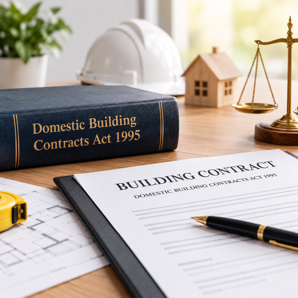 Domestic Building Contracts Act 1995 Victoria contract and DBU exam preparation